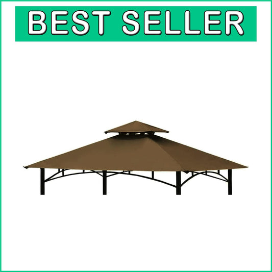 Easy-Install 5×8 Grill Canopy Top Cover - Fits L-GG001PST-F & Offers Ventilation