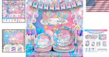 Load image into Gallery viewer, 327Pcs Gender Reveal Party Supplies for 25 Guests – Elephant Theme Celebration