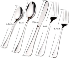 Load image into Gallery viewer, Modern 40-Piece Silverware Set for 8 - Perfect Gift for Weddings &amp; Housewarmings