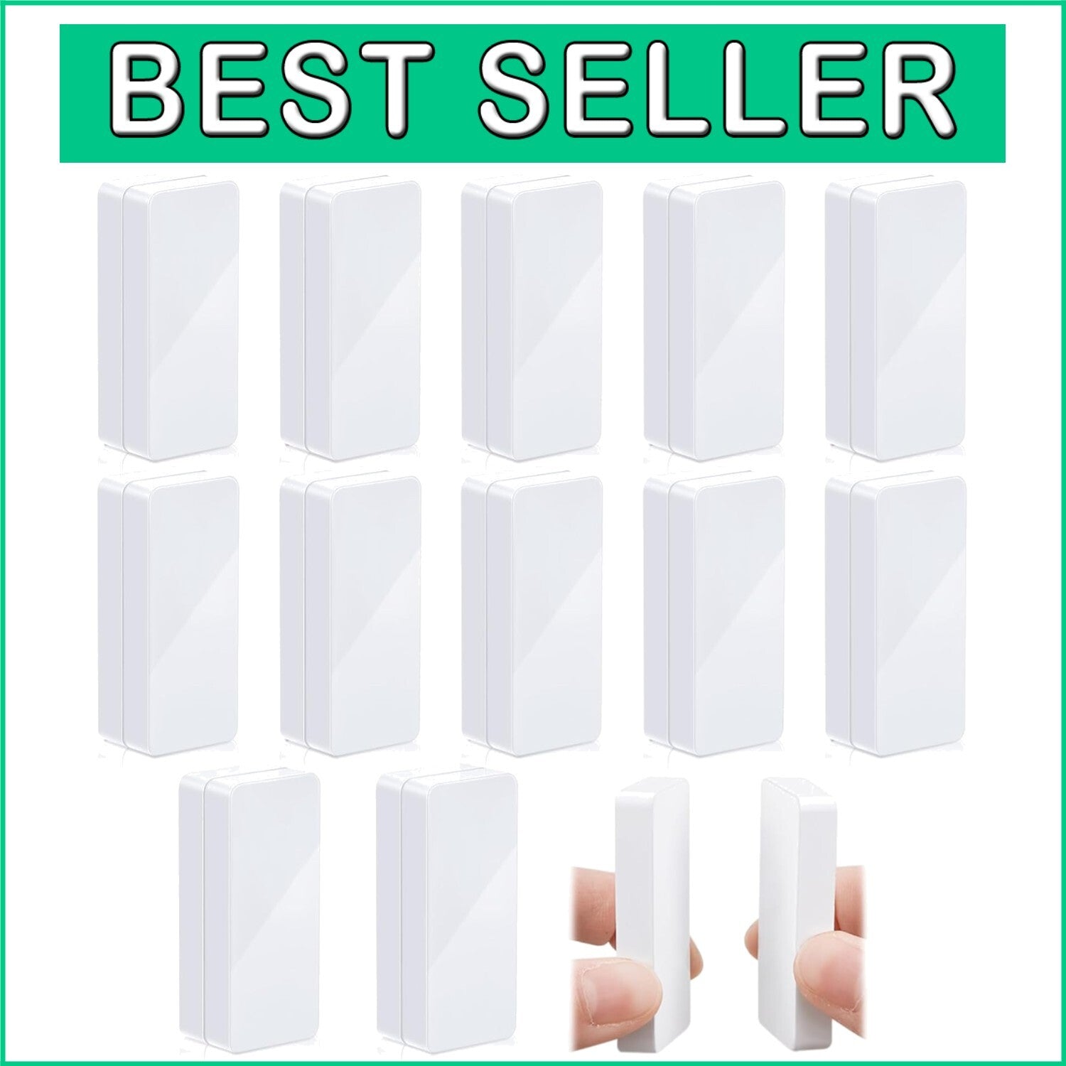Elegant White 24-Piece Magnetic Shower Curtain Weights - No Sewing Needed