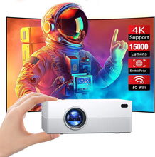 Load image into Gallery viewer, WiFi Mini Projector with Built-in Speaker - 4K Support &amp; Huge 200" Projection