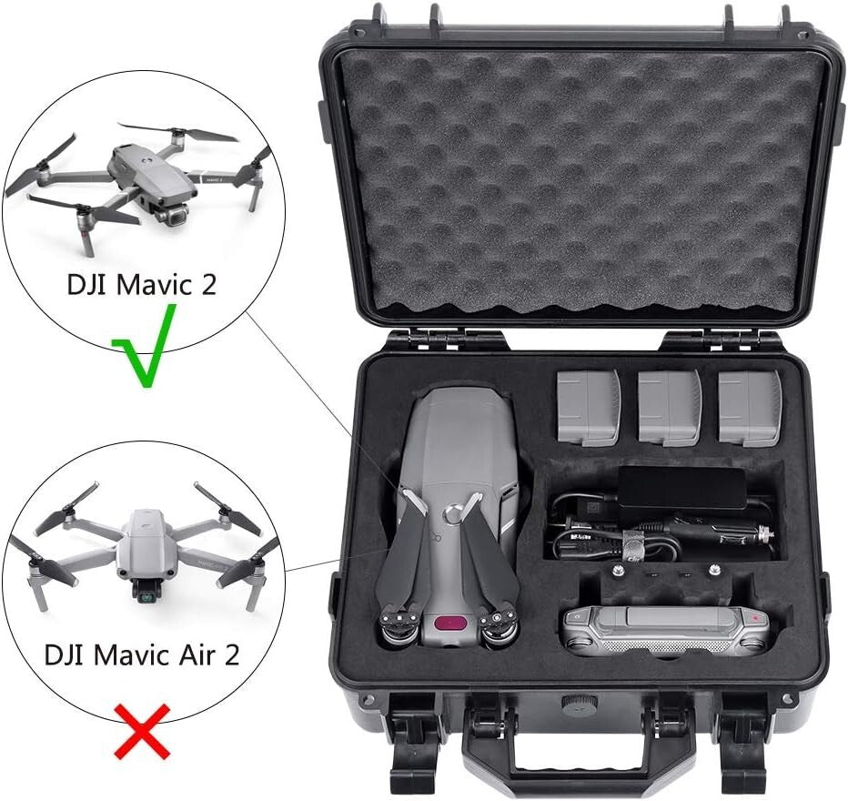 Portable 13.4L Hard Case for DJI Mavic 2 Pro/Zoom – Lightweight & Secure