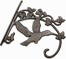 Load image into Gallery viewer, Heavy-Duty Hummingbird Wall Hooks - Adjustable 10.4 Inch Cast Iron Set of 2