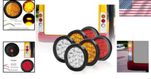 Load image into Gallery viewer, Compact &amp; Efficient 4" Round LED Tail Marker Lights - 6 Lights for All Vehicles