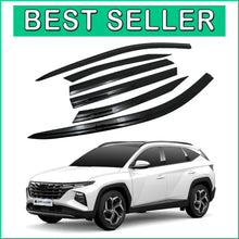 Load image into Gallery viewer, Vehicle Specific Smoked Tint Window Visors - 6 Pcs Set for Rain &amp; Noise Control