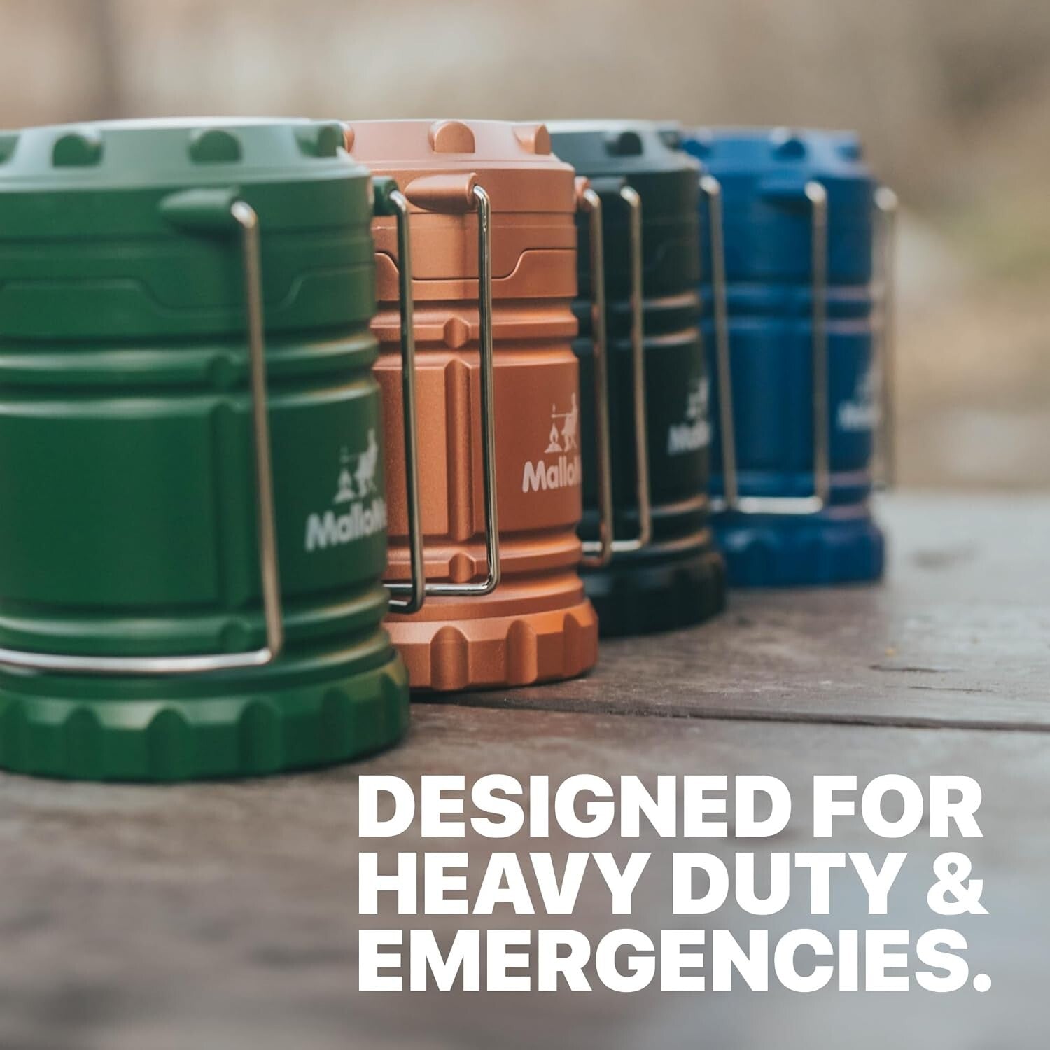 Durable 8-Pack LED Camp Lights - Nature-Inspired Colors for Adventurous Families