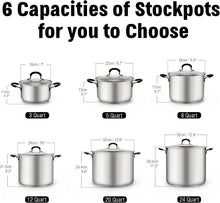 Load image into Gallery viewer, Heavy-Duty Professional Sauce Pot with Tempered Glass Lid, Induction Compatible