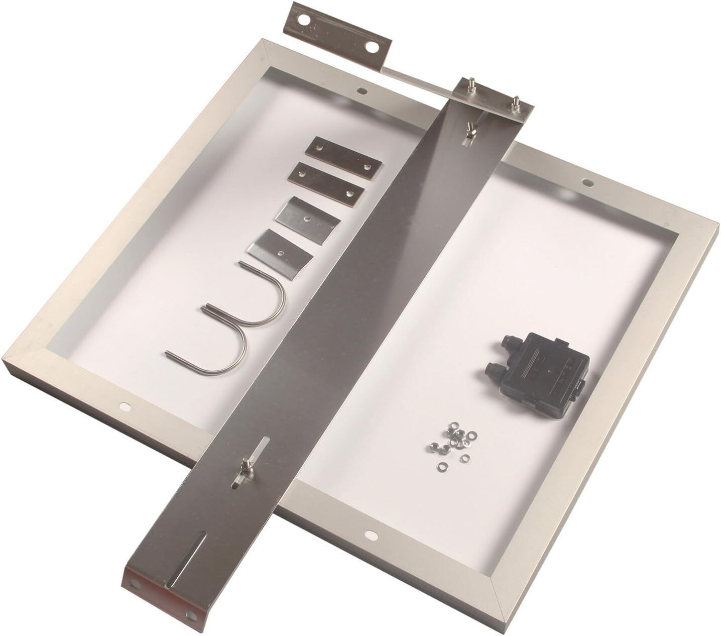 Durable Aluminum Solar Panel Mounting Rack for 30W - 60W with 2-inch Pole Fit