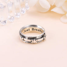 Load image into Gallery viewer, Handcrafted Sterling Silver Anxiety Relief Ring - Elegant Spinner Design, Size 7