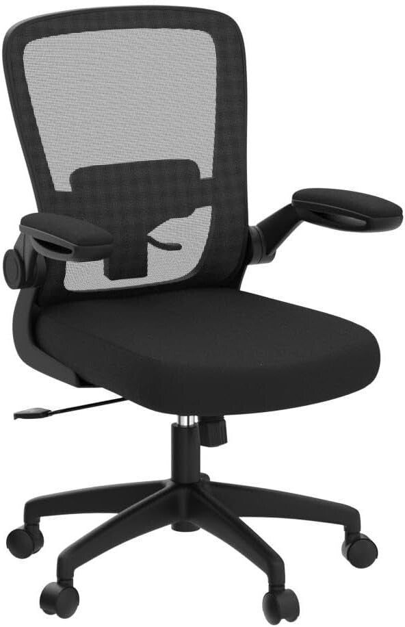 Adjustable Ergonomic Office Chair with Flip-Up Armrests for Customizable Comfort