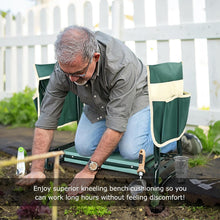 Load image into Gallery viewer, Thickened Garden Kneeler and Seat - Heavy Duty, Portable Gardening Stool