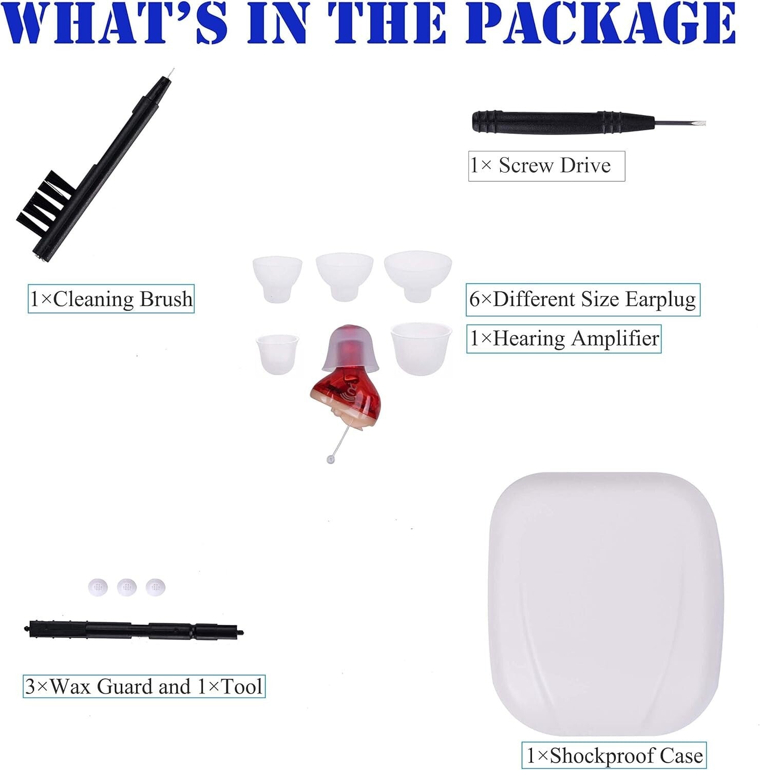 Invisible Hearing Amplifier for Seniors - Lightweight & Noise-Cancelling Device