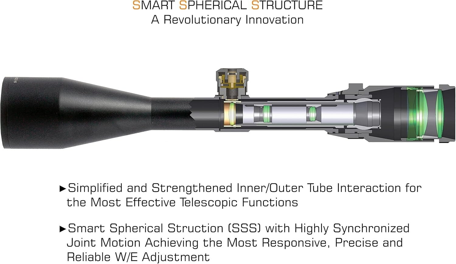 Compact Shockproof 2-7x44 Rifle Scope with Mil-Dot Reticle & Zero Lock Turrets