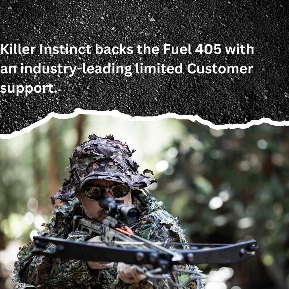 Lethal 405 FPS Crossbow Bundle with Case & 100-Grain Broadheads - Ambidextrous