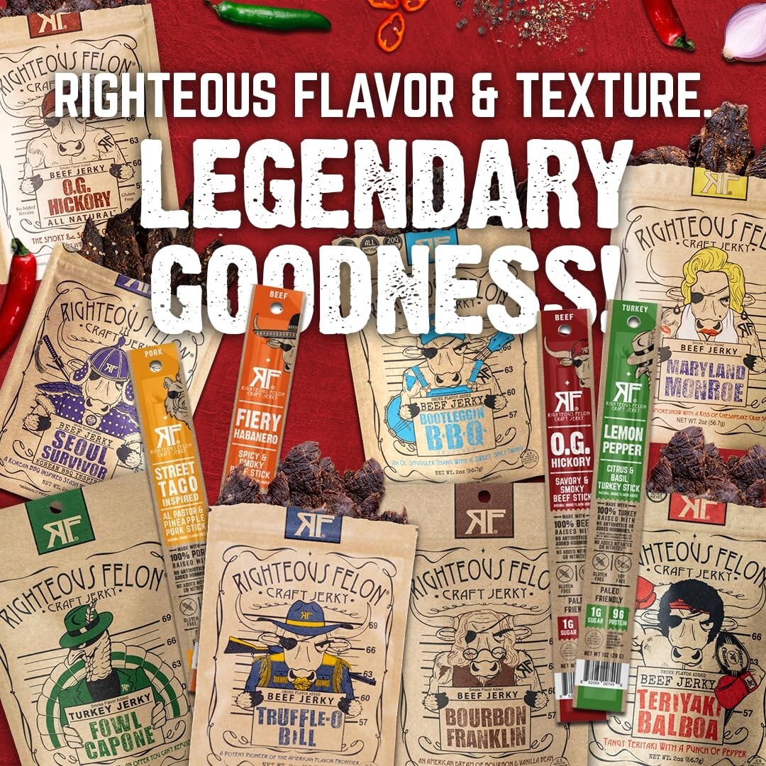 Noah's Ark 26-Pack: Low Carb Beef Jerky & Meat Sticks Variety for Any Occasion