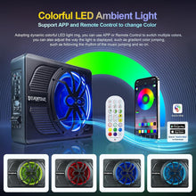Load image into Gallery viewer, Enhanced Audio Experience: 10" 800W Under Seat Subwoofer with Bass Boost &amp; LED