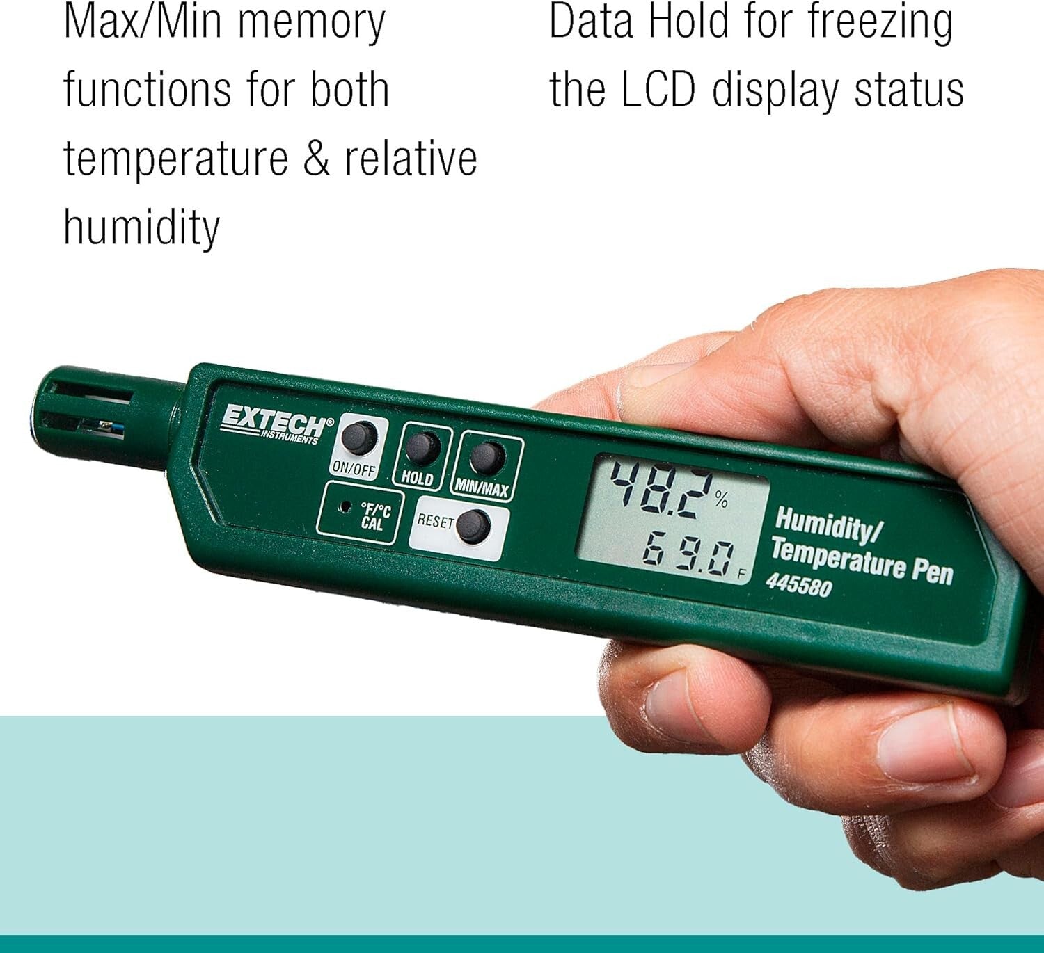Eco-Friendly Pocket-Sized Humidity & Temperature Meter with LED Indicators