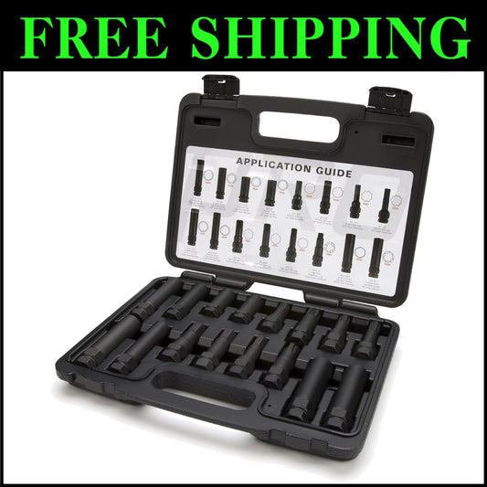 Comprehensive 16-Piece Lug Nut Key Set - Heat-Treated Steel with Handy Case