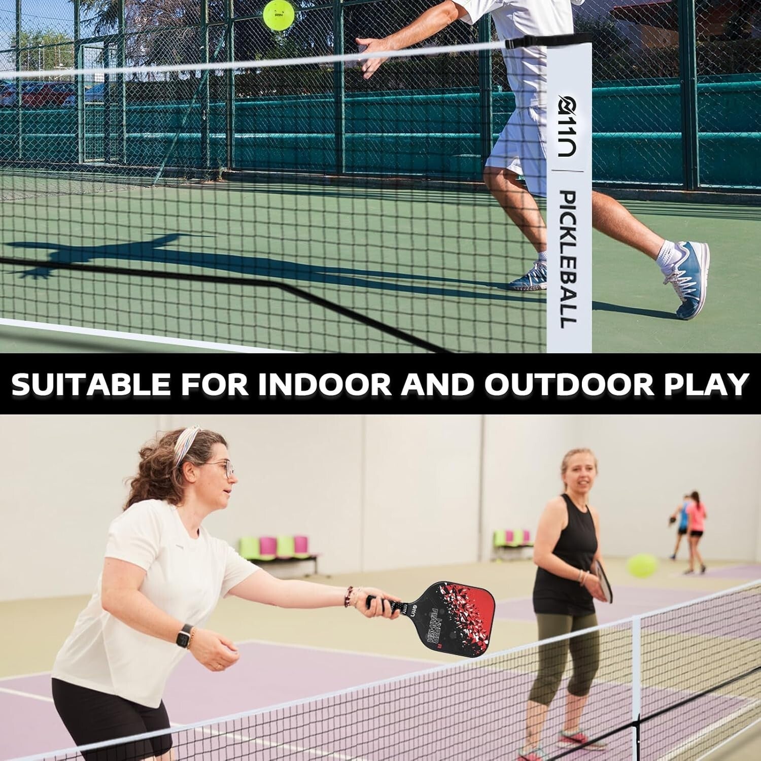 Regulation Size Portable Pickleball Net System with Carrying Bag for Easy Setup