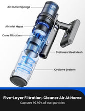 Load image into Gallery viewer, 45kPa Cordless Lightweight Stick Vacuum &amp; Mop with LED Display - 50 Min Runtime