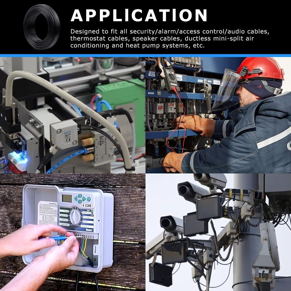 100FT 18 Gauge 6 Conductor Tinned Copper Wire for Versatile Electrical Projects