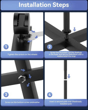 Load image into Gallery viewer, Spinning Black Metal Display Rack - Adjustable Height for Hats, Jewelry &amp; More