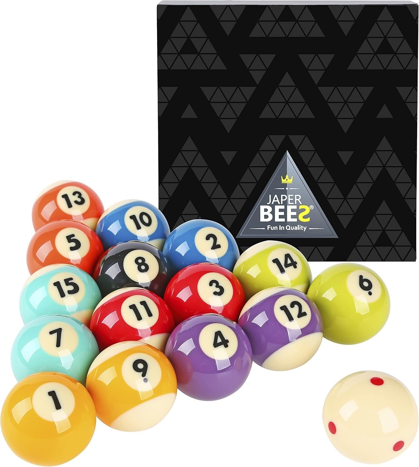 Colorful 16-Piece Billiard Balls Set - Perfect for Adults and Competitions