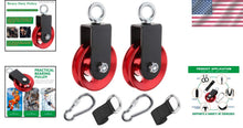 Load image into Gallery viewer, Versatile Aluminum Pulley Kit with Double-Sided Bearings - Perfect for Lifting
