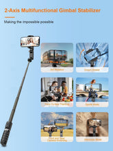 Load image into Gallery viewer, Innovative Smartphone Gimbal with 360° Rotation &amp; Adjustable Lights for Creators