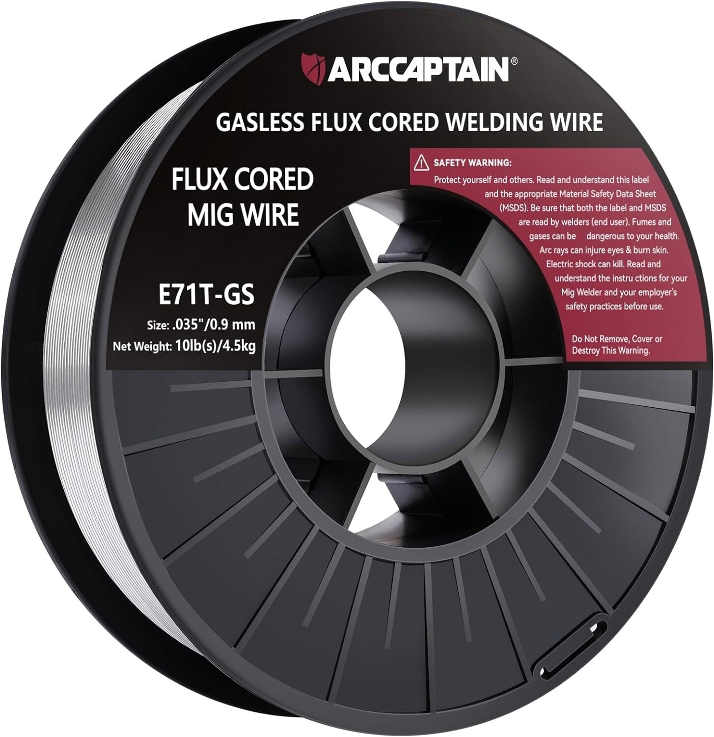 Gasless 0.035” Flux Core Welding Wire - 10Lbs for Lincoln & Miller-Compatible