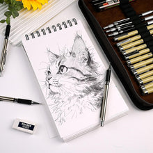 Load image into Gallery viewer, All-in-One 58PCS Drawing Supplies with Leather Case - Mechanical Pencils &amp; More