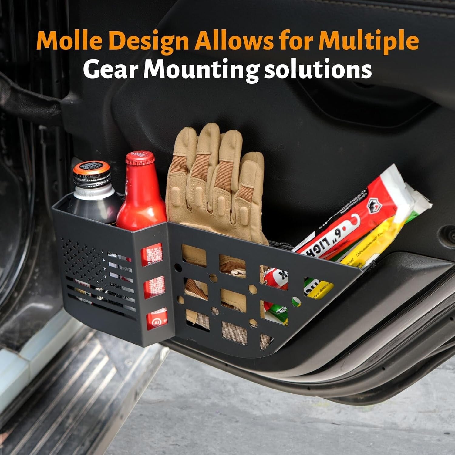 Upgrade Your Jeep: Molle Panel Rear Door Storage Box for Wrangler JL (2018-2024)