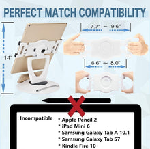 Load image into Gallery viewer, Adjustable Height Tablet Stand with Central Pivot - for Retail Kiosks &amp; Offices