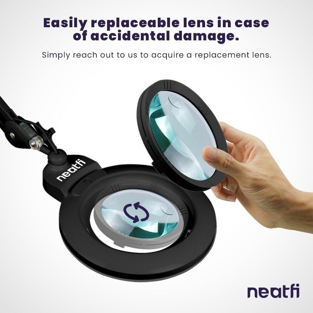 Energy-Efficient 84 LED Magnifying Lamp with Acrylic Lens - Perfect for Reading