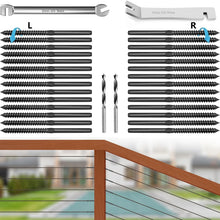 Load image into Gallery viewer, Elegant T316 Stainless Steel Deck Railing Hardware with Easy Installation Kit