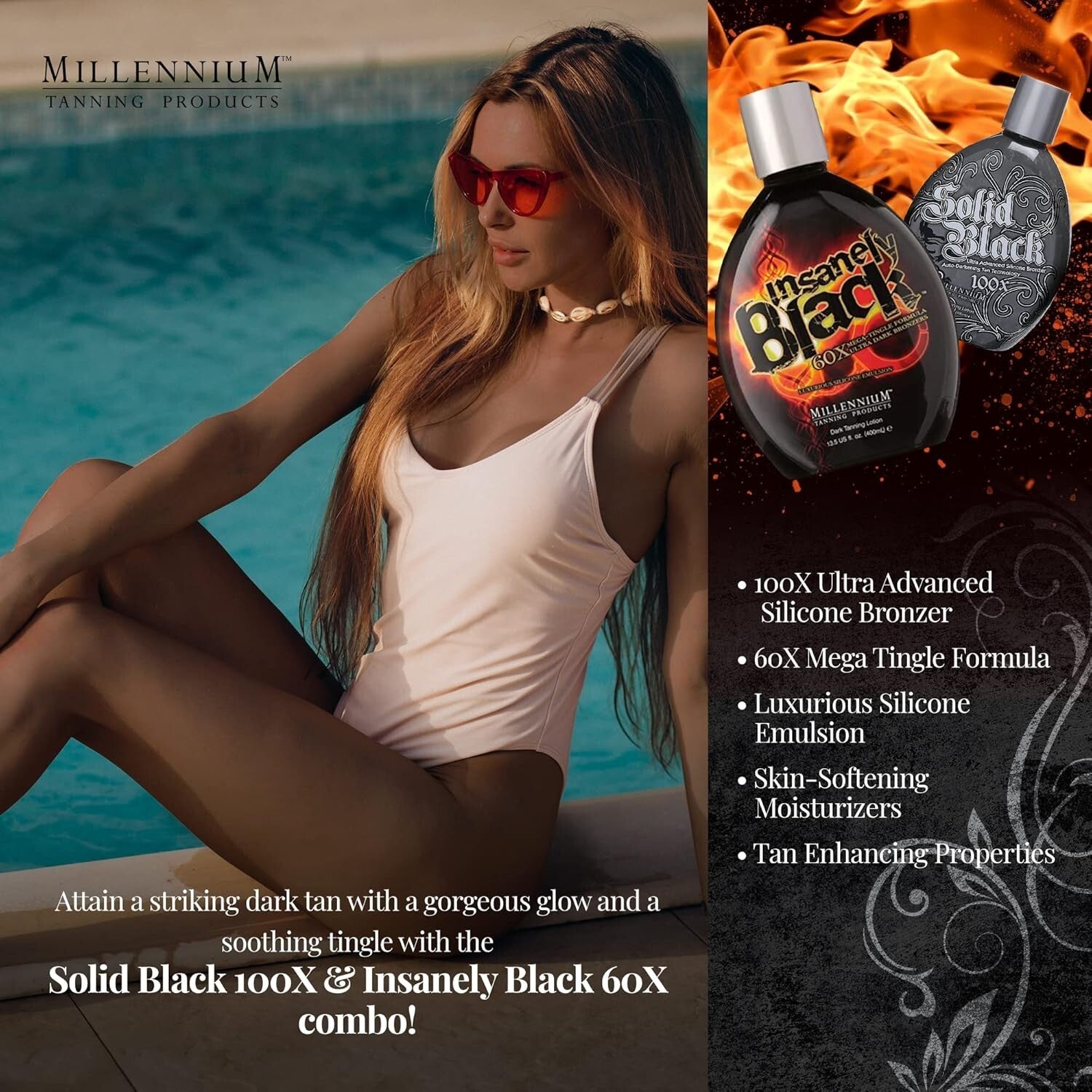 Ultimate 100x & 60x Bronzing Tanning Lotions - Fast Results, Long-Lasting Color