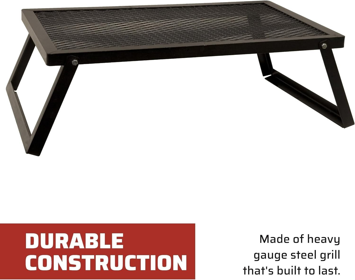 18" x 36" Portable Grill - Durable Steel Construction for Optimal Campfire Meals