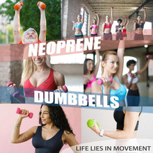 Load image into Gallery viewer, Versatile 15 lb Dumbbell Set - Ergonomic Neoprene Weights for All Fitness Levels