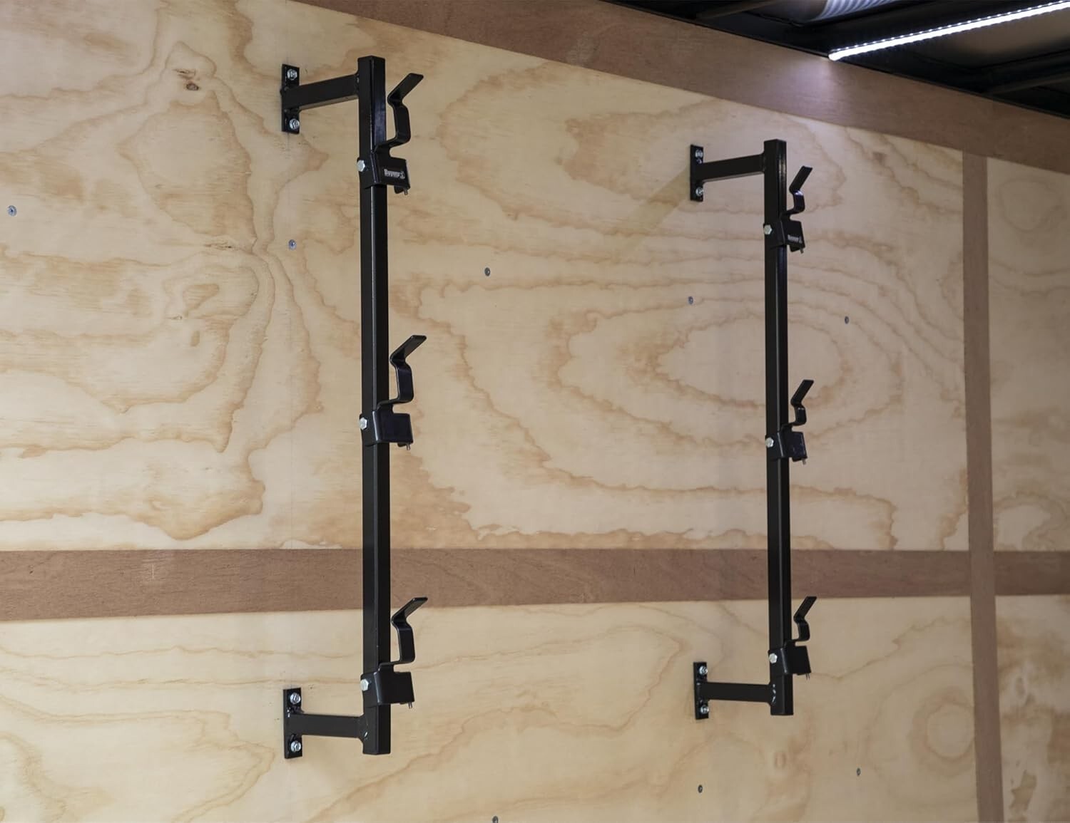 Portable 3-Position Trimmer Rack - Durable Carbon Steel Tool Holder for Trailers