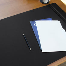 Load image into Gallery viewer, Luxury Leather Desk Mat with Side Rails - Elegant Office Surface Protector