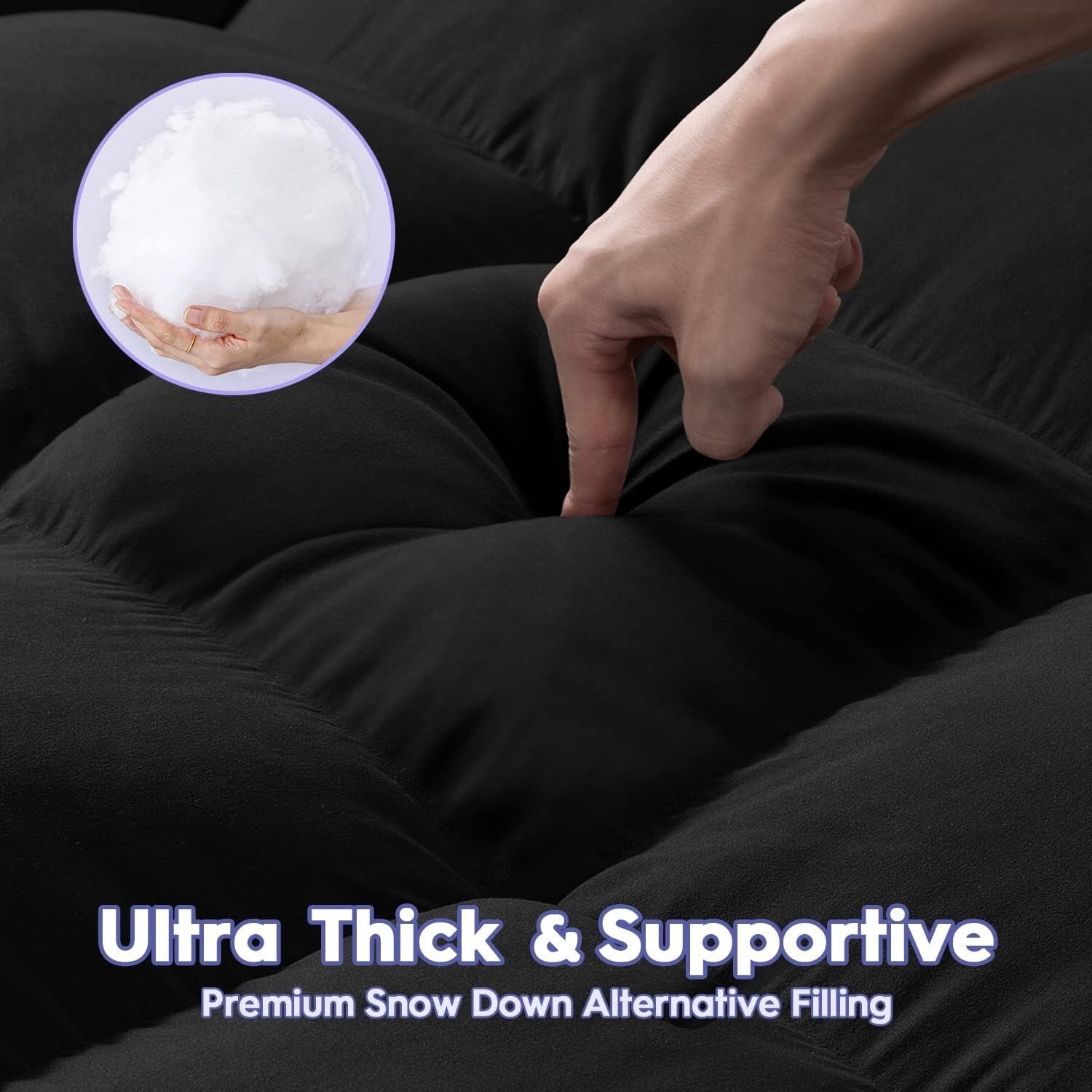 Cozy Down Alternative California King Mattress Pad - King Size with Deep Pocket