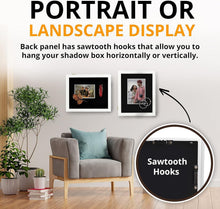 Load image into Gallery viewer, Versatile 14" x 17" Shadow Box for Weddings, Military, or Graduation Keepsakes