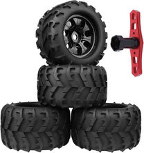 Load image into Gallery viewer, Optimal Traction RC Monster Truck Buggy Tires - 17mm Hex for Maxx and Typhon