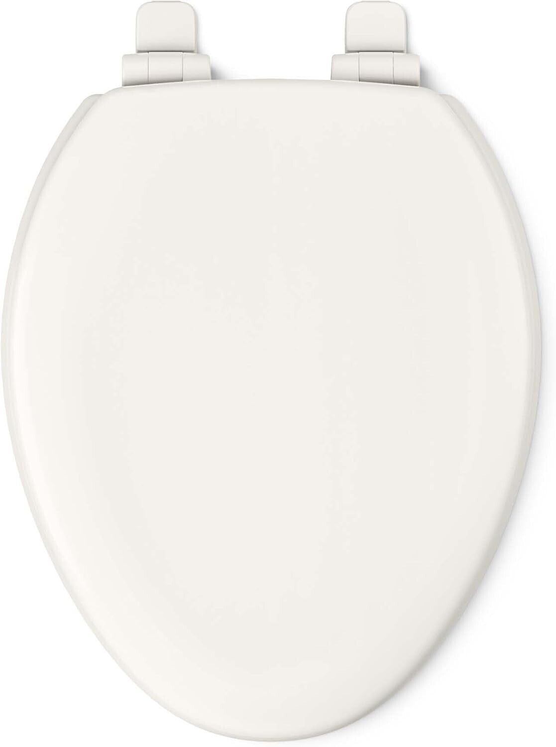 Stonewood Quiet-Close Elongated Toilet Seat - Durable Wood in Biscuit Finish