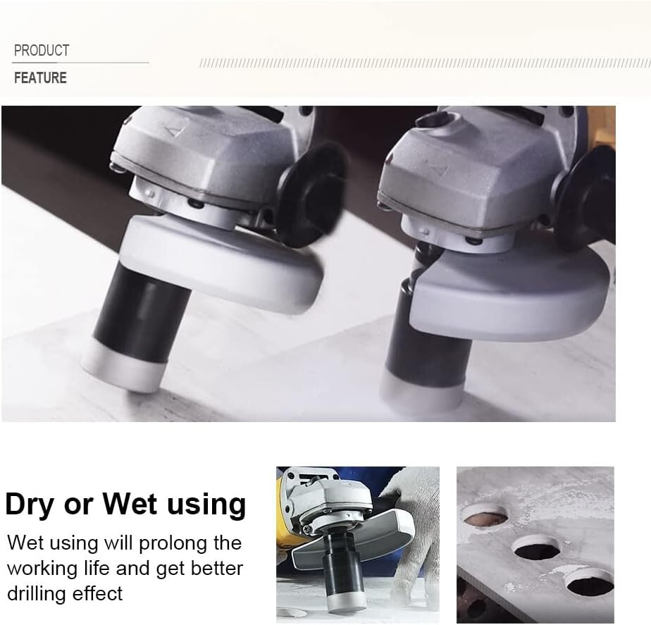 Durable Diamond Hole Saw 76mm for Porcelain, Tile & Stone - Best Performance