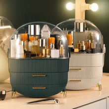 Load image into Gallery viewer, Stylish Oval Makeup Organizer with Non-Slip Feet - Ideal for Bathroom Counters