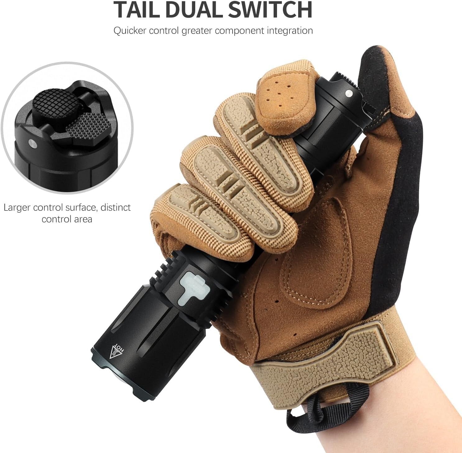 Waterproof USB-C Rechargeable Flashlight - 4 Modes & Lightweight for Outdoors