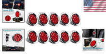 Load image into Gallery viewer, LED Waterproof Trailer Lights - 10 Pack 4" Round Lights for Brake &amp; Turn Signals