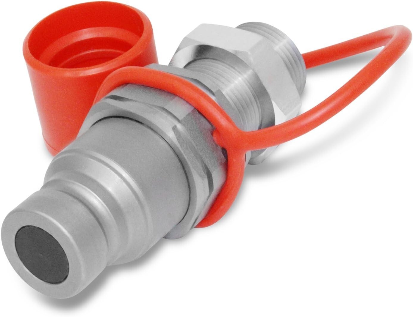 Heavy-Duty Flat Face Hydraulic Quick Connect Coupler - 5/8 ORFS Mount