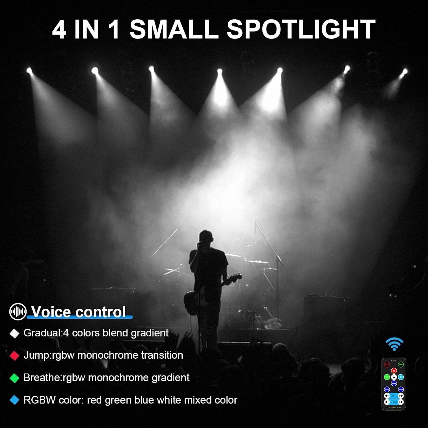 Versatile 3-Pack LED Pinspot Lights with Remote for Brilliant Event Illumination